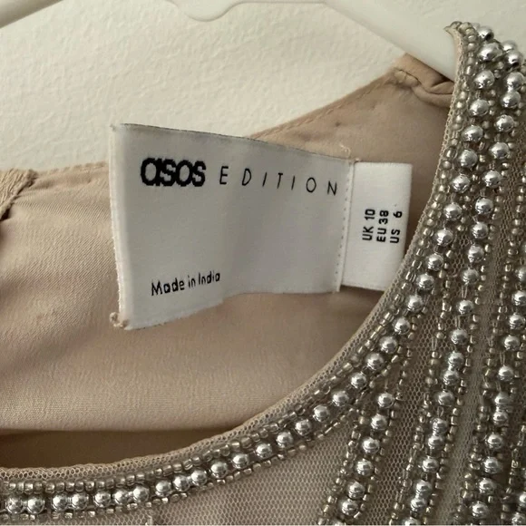 ASOS EDITION placement sequin and fringe top co-ord - Picture 4 of 7